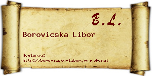 Borovicska Libor névjegykártya